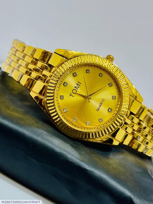 Men,s Golden Chain Watch